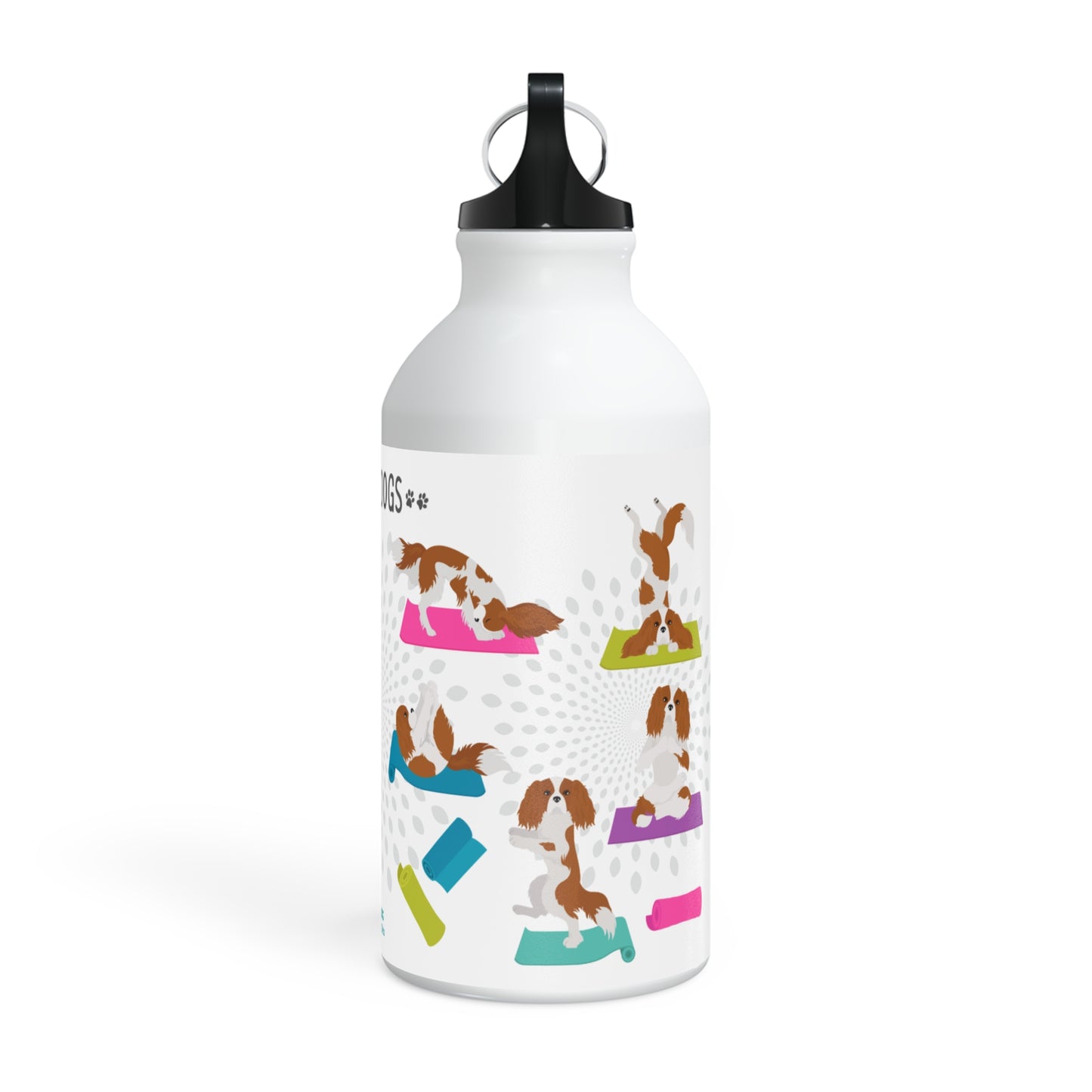 Yoga Dogs Sport Bottle - Cavalier King Charles