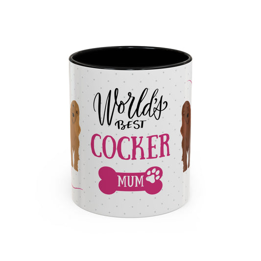 World's Best Cocker Spaniel Mum Coffee Mug - Cute Dog Lover Gift