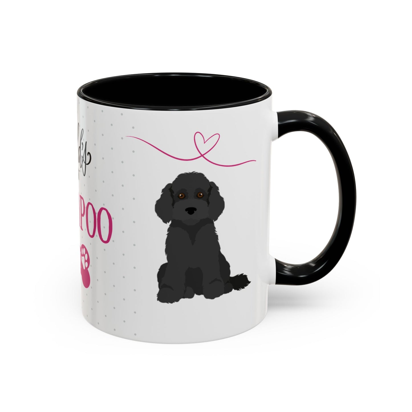 World's Best Black Cockapoo Mum Coffee Mug - Cute Dog Lover Gift