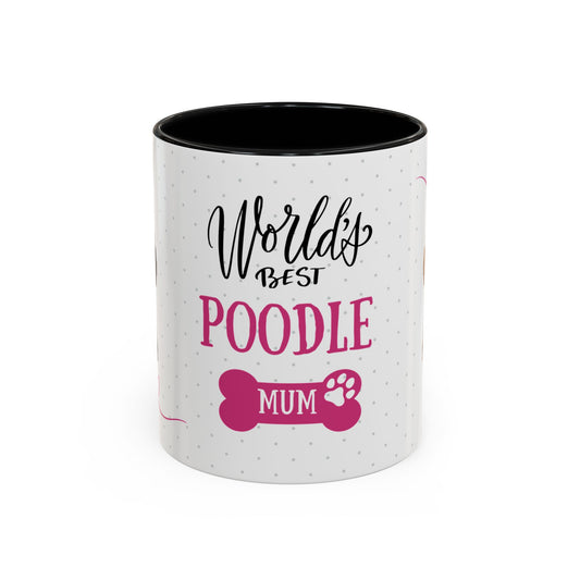 World's Best Poodle Mum Coffee Mug - Cute Dog Lover Gift