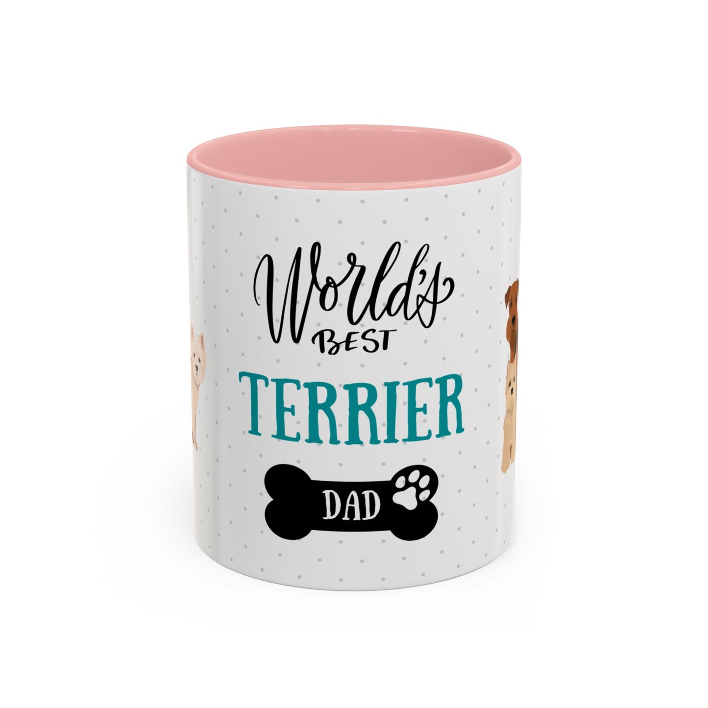 World's Best Terrier Dad Coffee Mug - Cute Dog Lover Gift