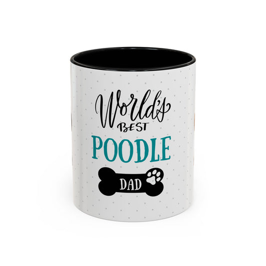 World's Best Poodle Dad Coffee Mug - Cute Dog Lover Gift